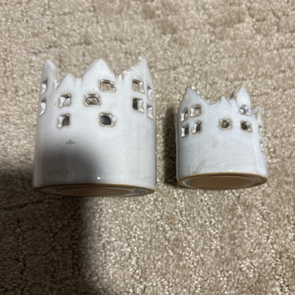 Indaba Winterhaven Votive Candle Holders Set Of 2- Small & Large